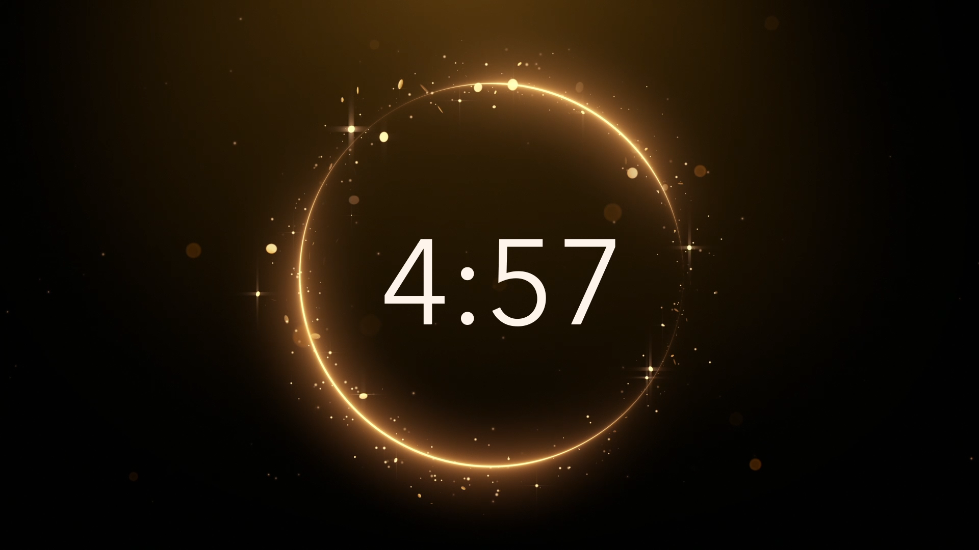 Glowing Amber Countdown