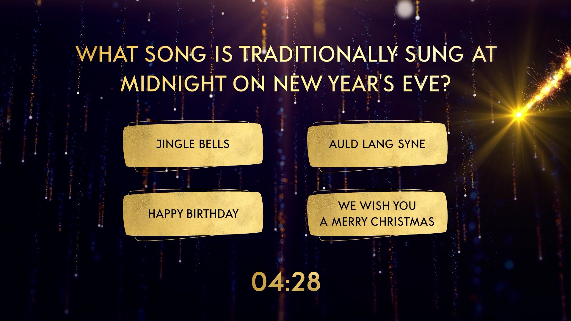 Happy New Year Trivia Countdown