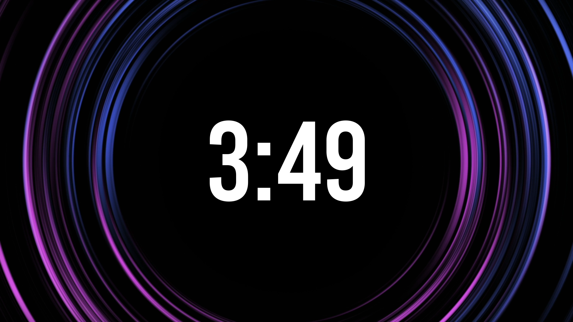 Neon Circles Countdown