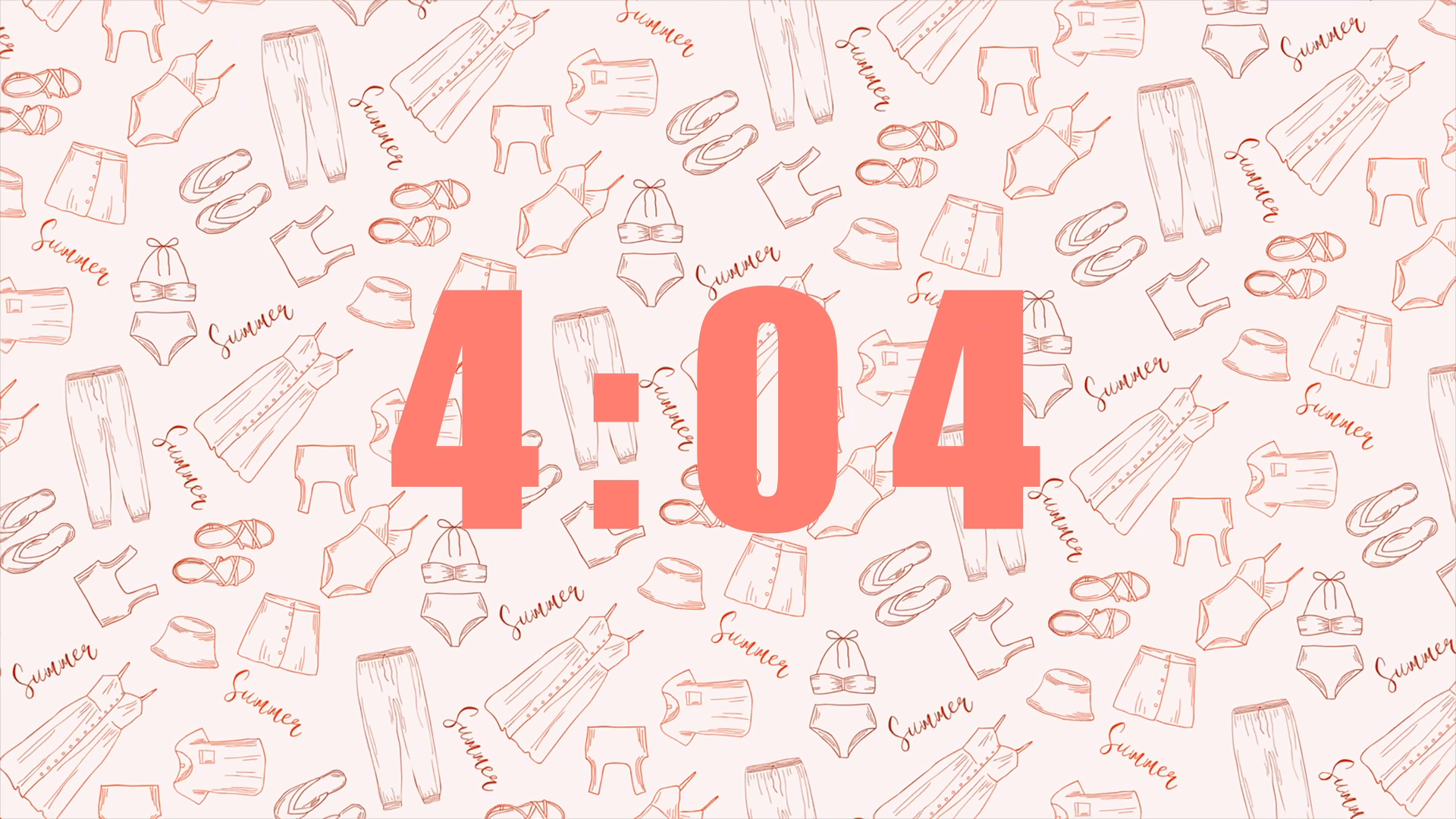 Summer Clothes Countdown