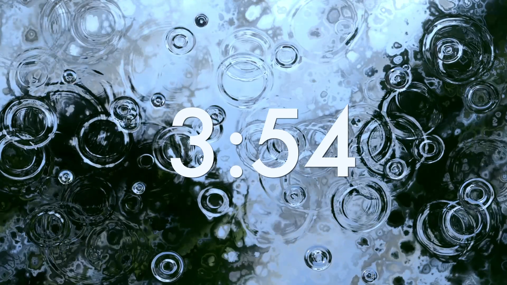 Surface Rain Drops Countdown